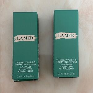 Authentic. La Mer the revitalizing Hydrating Serum 0.1oz/3ml*2